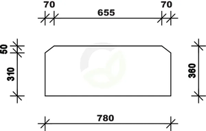 Zadnje steklo - spodnje - Kramp D9120
