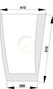 Vetrobransko steklo - spodnje - Kramp D7304