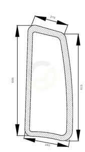 Fiksno stransko steklo - Kramp D7783