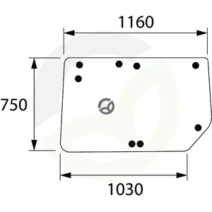 Zadnje steklo - zgornje - Kramp D8098