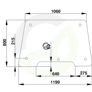 Nastavljivo vetrobransko steklo - Kramp D7402