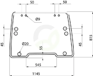 Nagibno vetrobransko steklo - Kramp D9030A