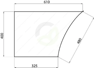 Steklo vrat - spodnje - Kramp D6907