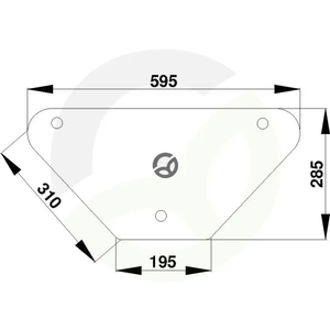 Zadnje steklo - spodnje - Kramp D520538