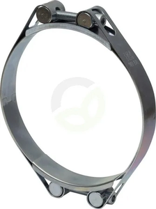 Objemka za cev - 140-150 mm dvojni vijak - dvojni pas DIN912 pocinkano - Kramp DBHC140150