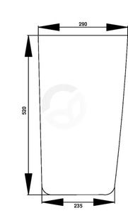 Vetrobransko steklo - spodnje - Kramp D7011L