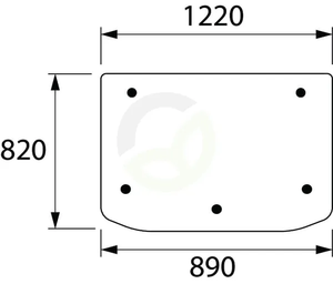 Zadnje steklo - zgornje - Kramp D7516