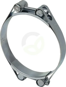 Objemka za cev - 125-135 mm dvojni vijak - dvojni pas DIN912 pocinkano - Kramp DBHC125135