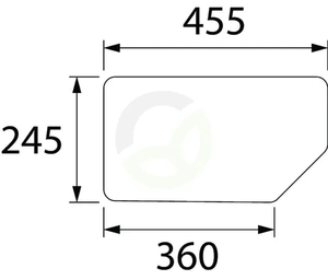 Zadnje steklo - spodnje - Kramp D6874