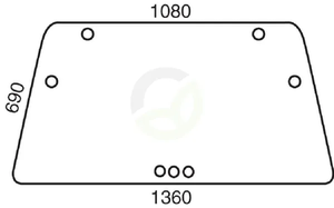 Vetrobransko ali zadnje steklo - Kramp D7710