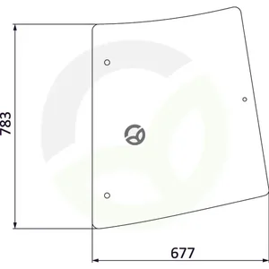 Zadnje stransko steklo - Kramp D6940T