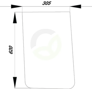 Vetrobransko steklo - spodnje - Kramp D8092