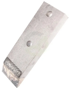 Lemežna špica 230x70x30 mm, kaljena, ravna, 2 luknji, primerna za Duro - Kramp CP2507030CN