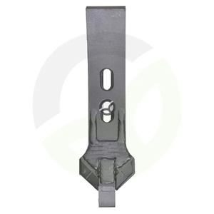 Lemežna špica 350x101x14 mm, kaljena, ukrivljena, 2 luknji - CP893C
