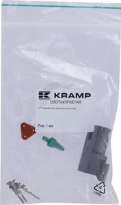Komplet DT 3 pin konektorjev - moški - Kramp DSDT043PSETKR