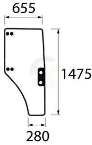 Steklo vrat - Kramp ER047313N
