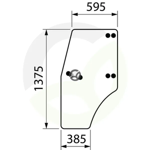 Polno zasteklitev vrat - Carraro ER047754N