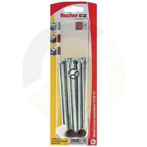 Vijak za okenski okvir + kapica 6 - Fischer F10M112K