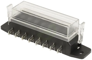 Doza za varovalke 8-pinski terminal - max. 32V 15A (ATO/ATC) - 16x6.3 mm - Kramp FB10006KR