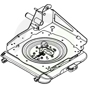 Podnožje sedeža - Modul udobja za Fendt - 50mm odmika - Grammer 1477681A