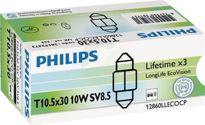Žarnica C10W 12V 10W SV8.5 - Philips GL12860LLECOCP