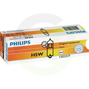 Žarnica H5W 12V 5W BA9s - Philips GL12023CP