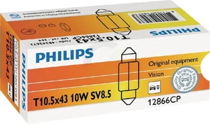 Žarnica festoon C10W 12V 10W SV8.5 - Philips GL12866