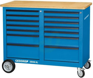 Delovna miza na kolesih s 14 predali - Gedore GW1506XL2511