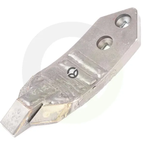 Lemežna špica 246x80x20 mm, kaljen, ukrivljen, 2 luknji, primeren za Kuhn - H2212540C