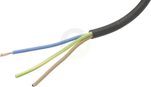 Kabel - 3x1,5mm² - črn - PVC - na m - H05VVF3X15BK