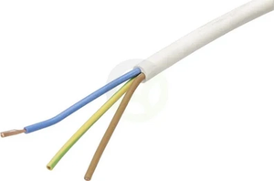 Kabel - 3x1,5mm² - bel - PVC - na m - H05VVF3X15WH