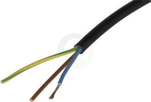 Kabel - 3x0,8mm² - črn - PVC - na m - H05VVF3X075BK