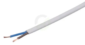 Kabel - 2x1mm² - bel - PVC - na m - H05VVF2X1WH