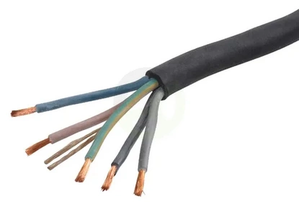 Kabel - 5x2,5 mm² - črn - guma - H07RNF525R010