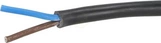 Kabel - 2x1mm² - črn - PVC - na m - H05VVF2X1BK
