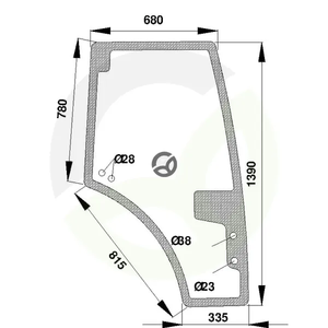 Steklo vrat - Kramp H816810030340N