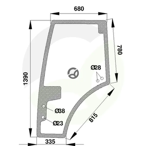 Steklo vrat - Kramp H816810030330N