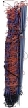 Mrežna ograja 90 cm z enojno konico 50 m, oranžna/modra - AKO 27810