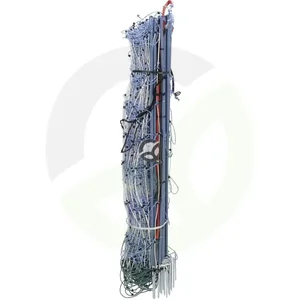 Mrežna ograja 108cm z dvojno konico 50m bela/modra, TitanNet Premium - AKO 27831