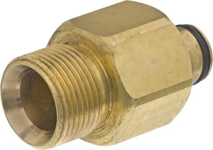 Adapter K-Lock TR22 ženski navoji x M22x1,5 moški navoji - medenina - Kramp HD565681
