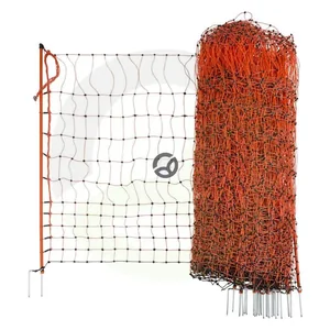 Mreža za perutnino 50m/106cm z dvojnim trnom oranžna - AKO 292271