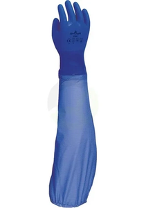 Delovne rokavice modre bombažne - dolžine 65 cm - 690 Showa