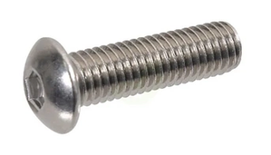 Imbus vijak ploščat raven - M6x16 - inox A2