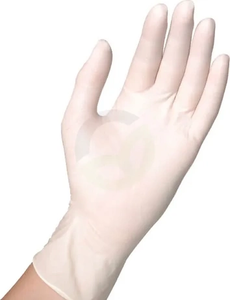 Rokavice prozorne za enkratno uporabo brez pudra Latex 24cm dolga velikost 7/S - Semperguard 3000001290