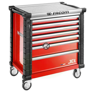 Voziček za orodje JET+4 7 predalov rdeč - Facom JET7M4A
