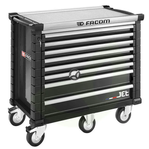 Voziček za orodje JET+5 8 predalov črn - Facom JET8NM5A