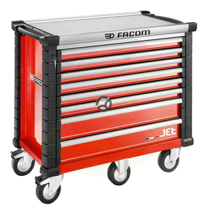 Voziček za orodje JET+5 8 predalov rdeč - Facom JET8M5A