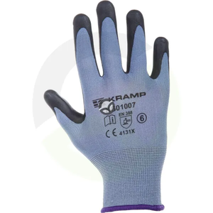 Delovne rokavice modre najlonske 21,5 cm dolge velikost 6/XS - Protect by Kramp KG0100706