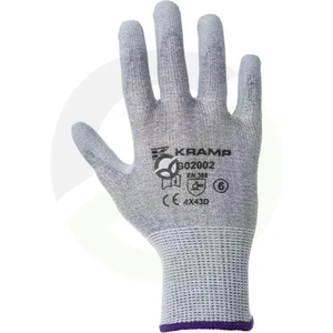 Delovne rokavice sive - polikor - 22,5-27 cm - Protect by Kramp