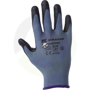 Delovne rokavice modre najlonske - 21,5-26,5 cm - Protect by Kramp